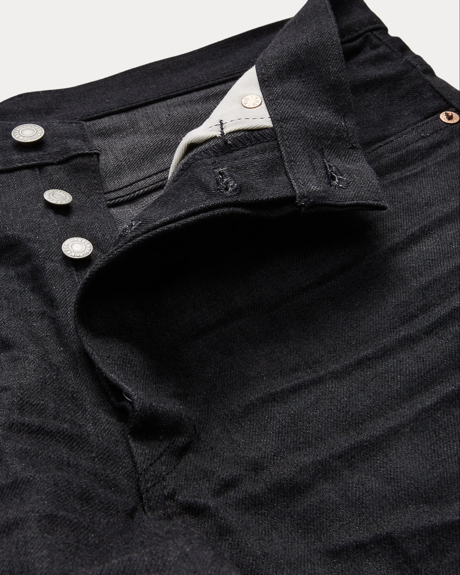 RRL Vintage Fit 5-Pocket Black on Black Denim Men