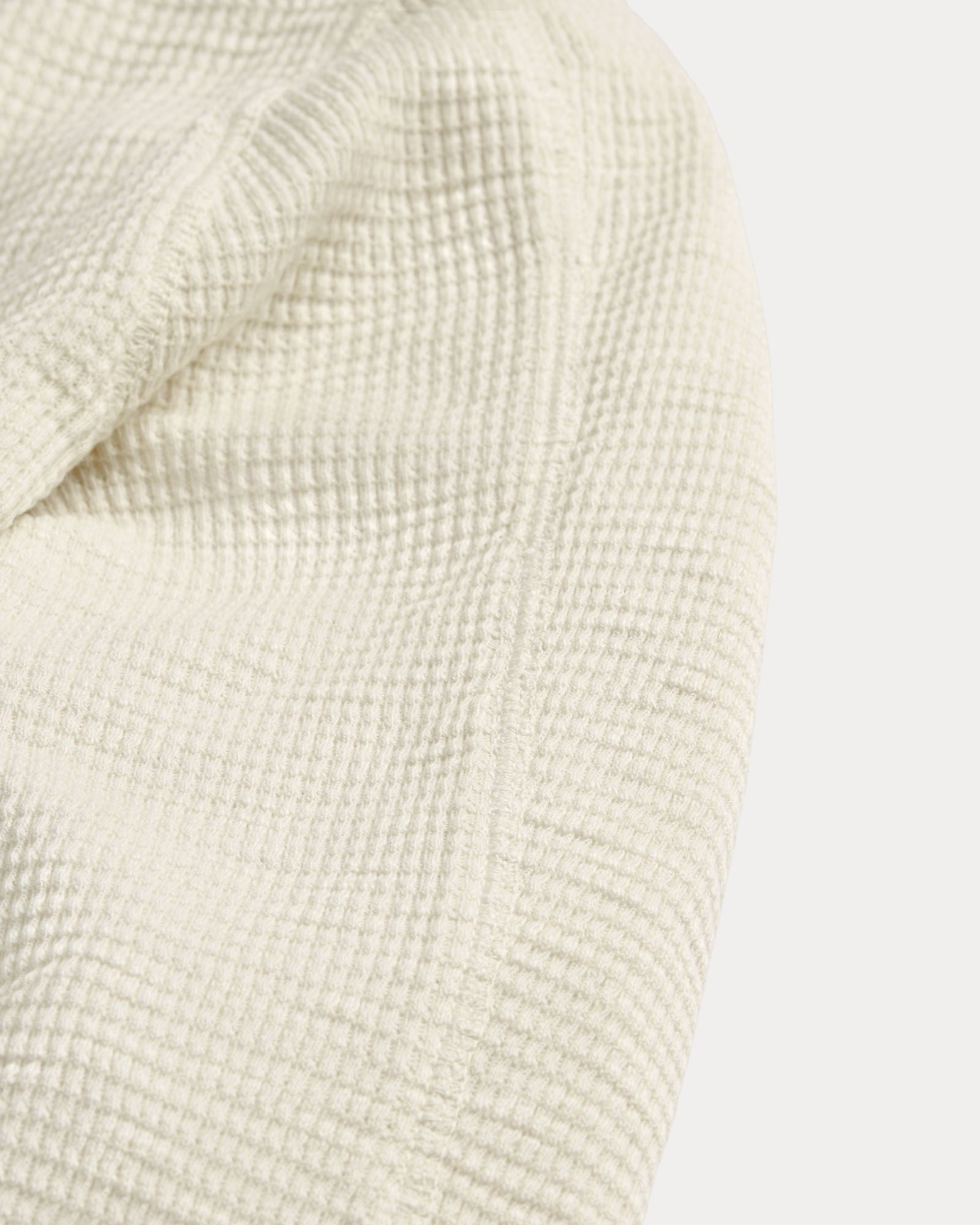 RRL Waffle Knit Crewneck White Knitwear Men