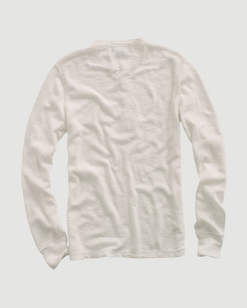 RRL Henley Long Sleeve Paper White Knitwear Men