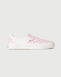 Vans Premium LX Classic Slip-On 98 Checkerboard Pink Dawn Shoes Sneakers Unisex
