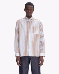 A.P.C. Chemise Mateo Logo Vanilla Shirts L/S Men