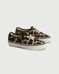 Vans Premium Authentic 44 LX Pony Hair Marshmallow/Leopard Shoes Sneakers Unisex