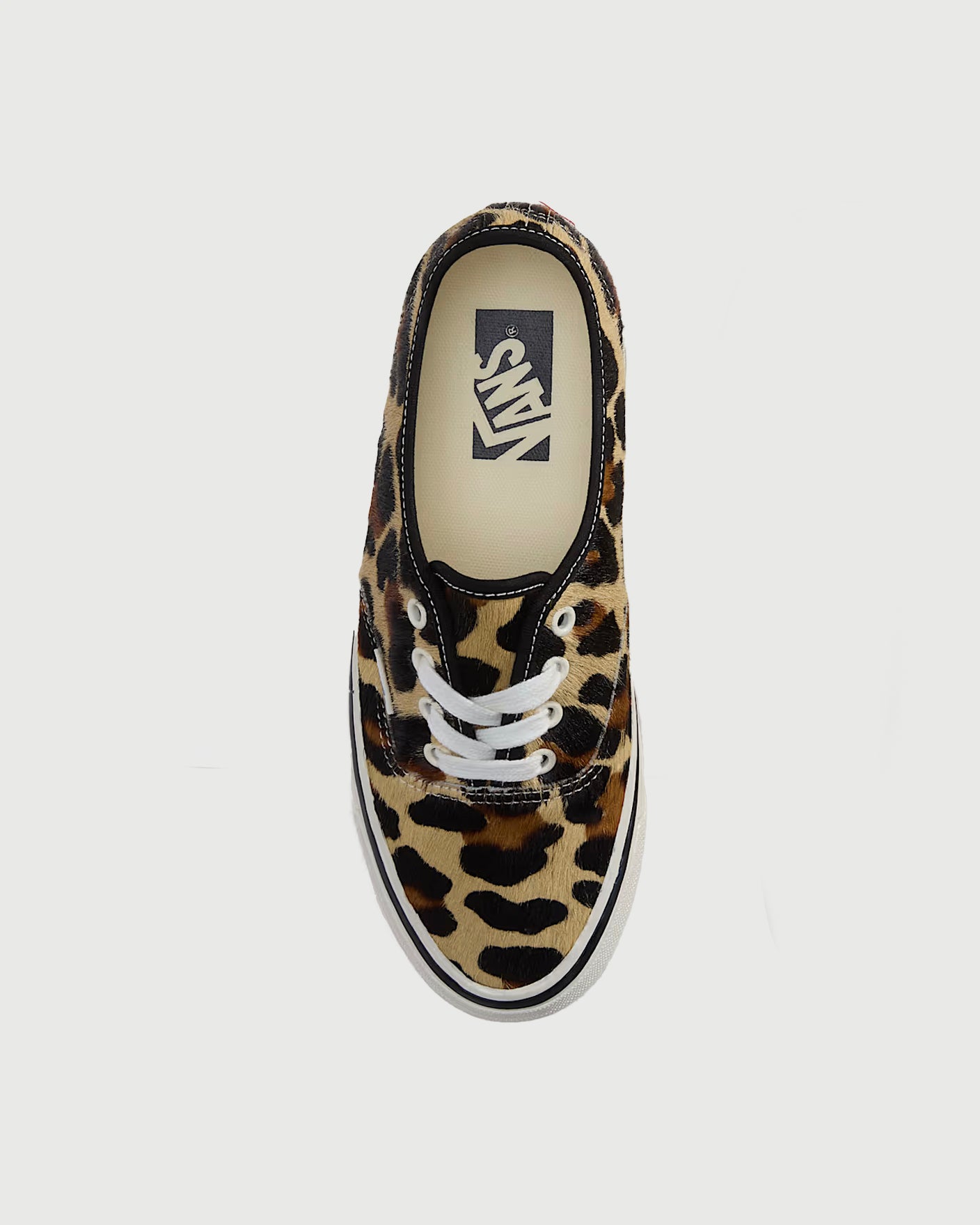 Vans Premium Authentic 44 LX Pony Hair Marshmallow/Leopard Shoes Sneakers Unisex