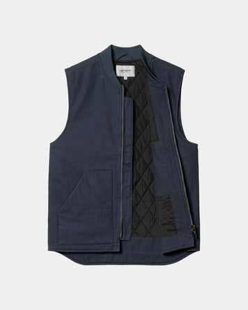 Carhartt WIP Classic Vest Heavy Stone Washed Blue JKT Short Men