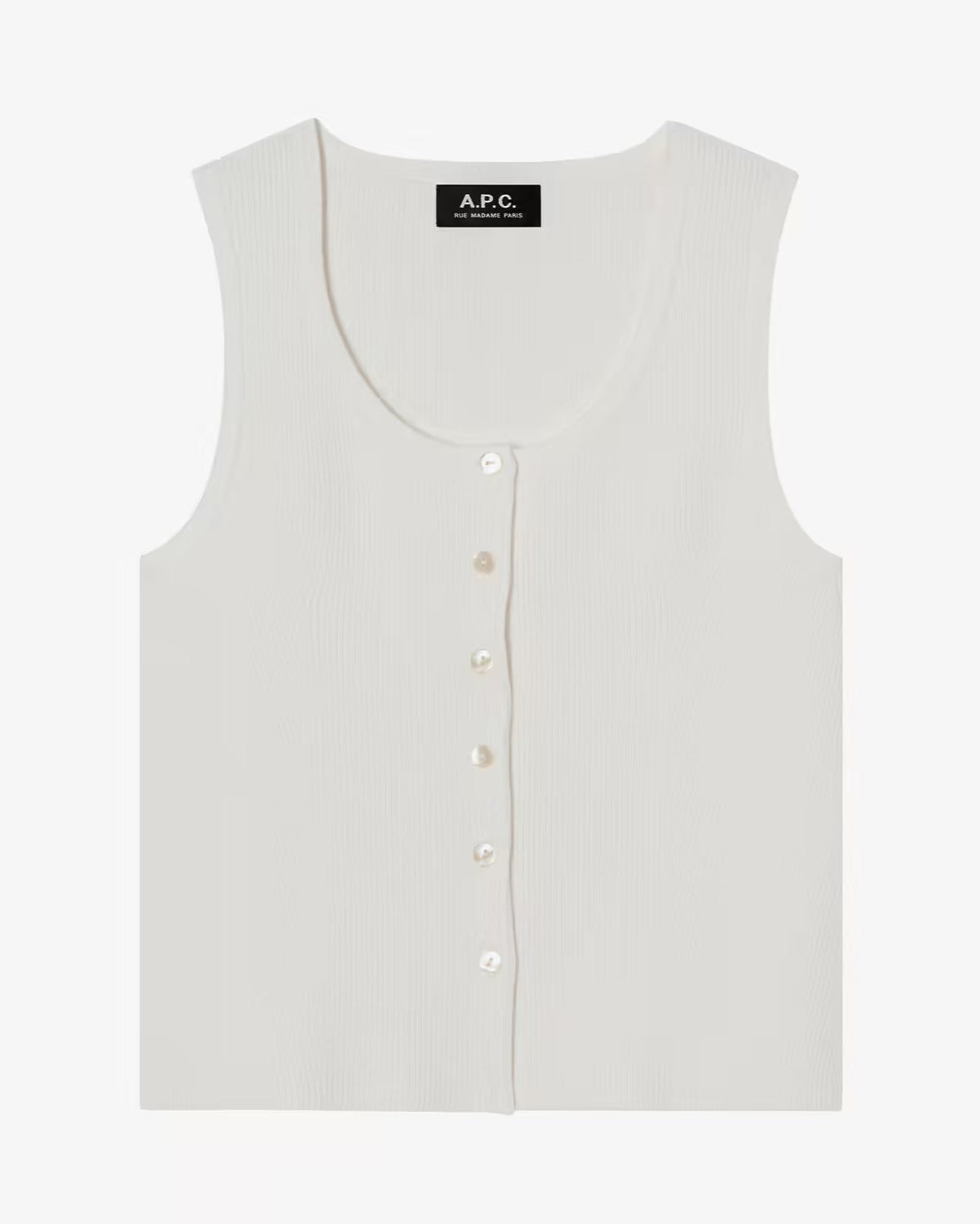 A.P.C. Debardeur Ambre Off White Shirt S/S Women