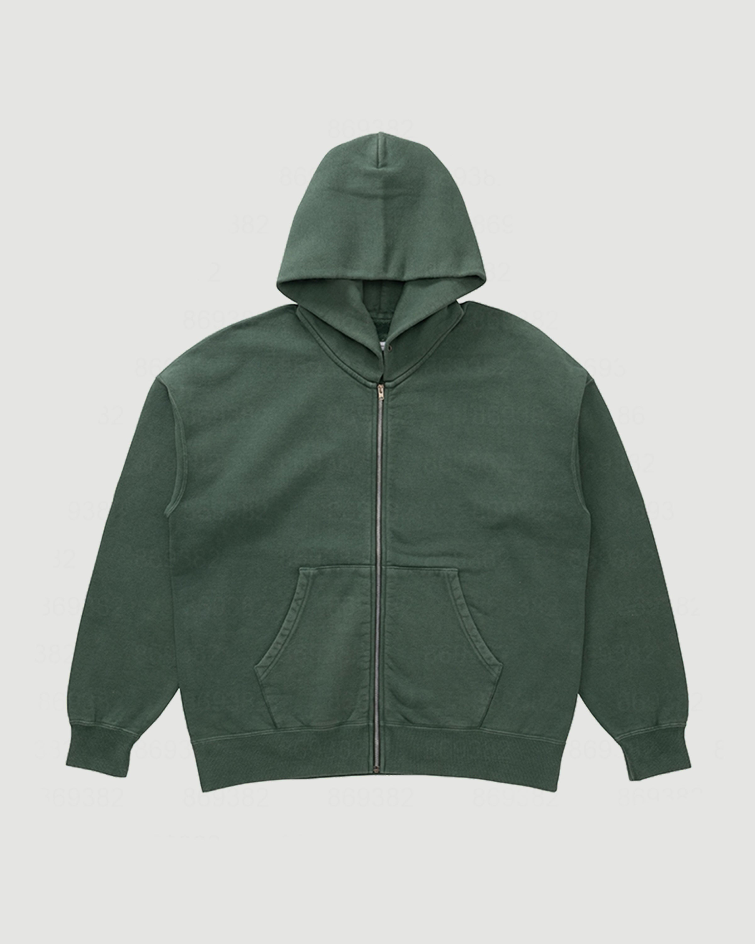 Visvim Jumbo SB Hoodie Damaged Green Sweater Men