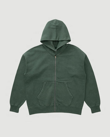 Visvim Jumbo SB Hoodie Damaged Green Sweater Men
