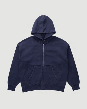 Visvim Jumbo SB Hoodie Damaged Navy Sweater Men