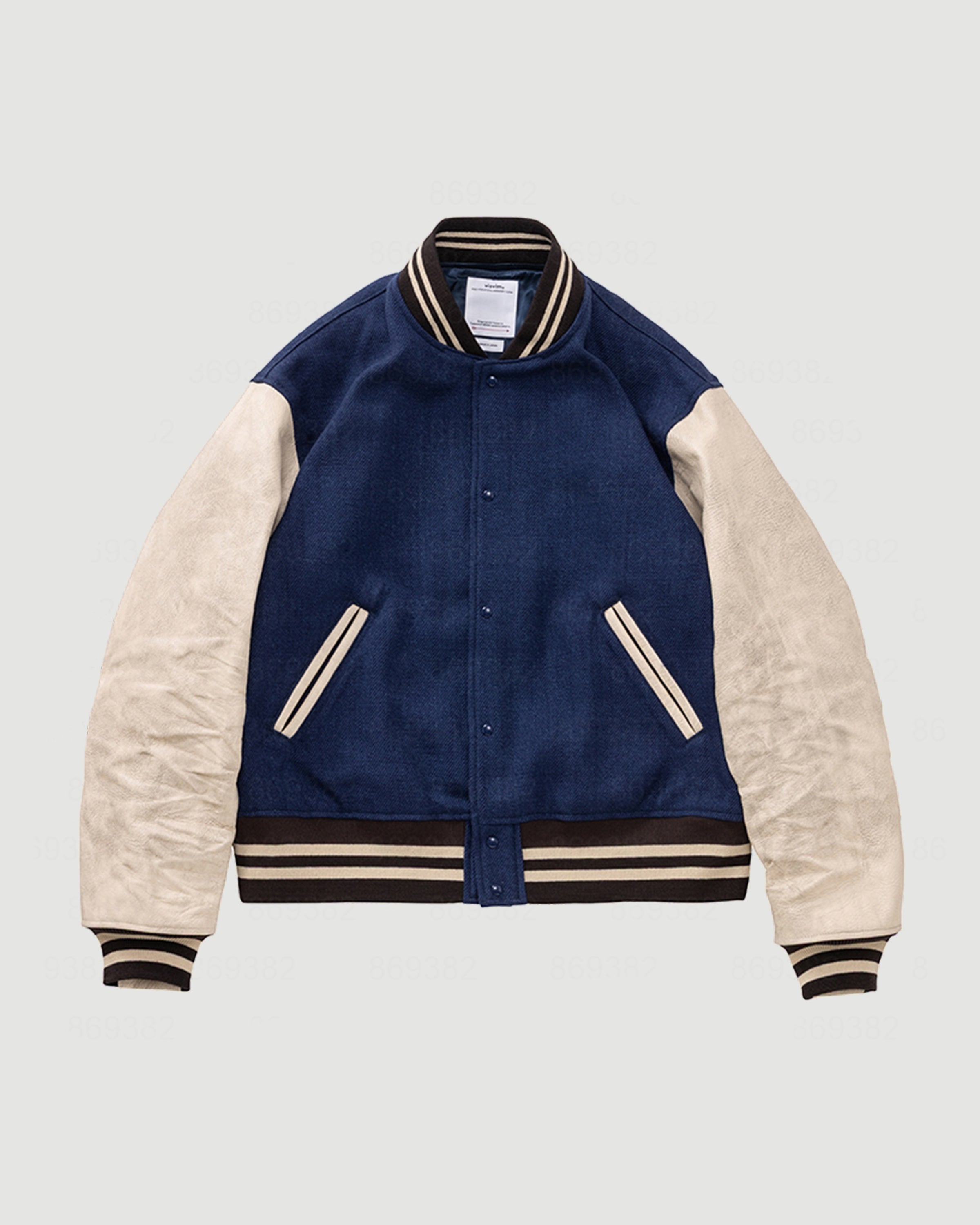 Visvim Varsity Jacket Navy JKT Short Men