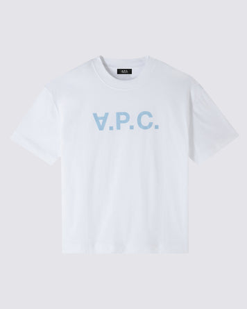 A.P.C. T-Shirt Oversized Grand VPC Blanc/Bleu T-shirt S/S Men