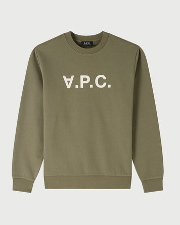 A.P.C. Sweat Standard Grand VPC Kaki/Ecru Sweater Men