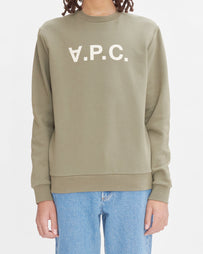 A.P.C. Sweat Standard Grand VPC Kaki/Ecru Sweater Men