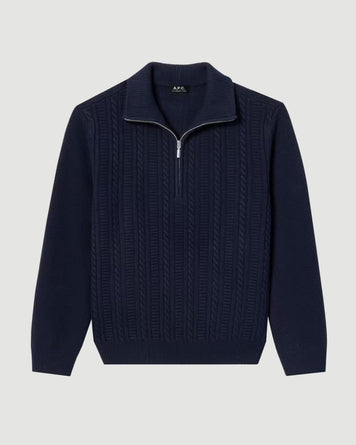 A.P.C. Pull Theo Dark Navy Sweater Men