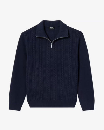 A.P.C. Pull Theo Dark Navy Sweater Men
