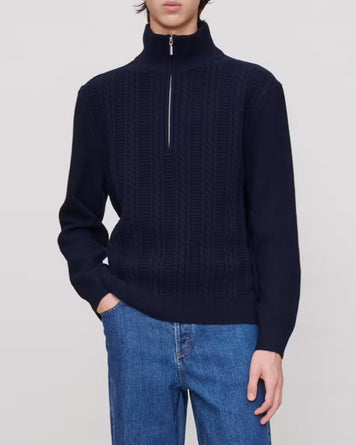 A.P.C. Pull Theo Dark Navy Sweater Men