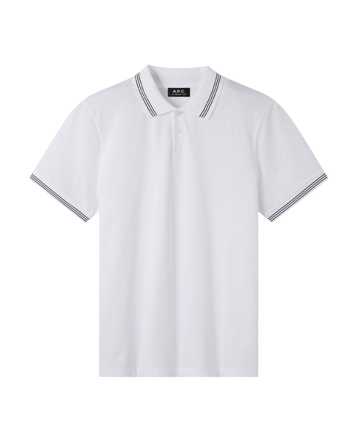 A.P.C. Polo Charles Blanc T-shirt S/S Men