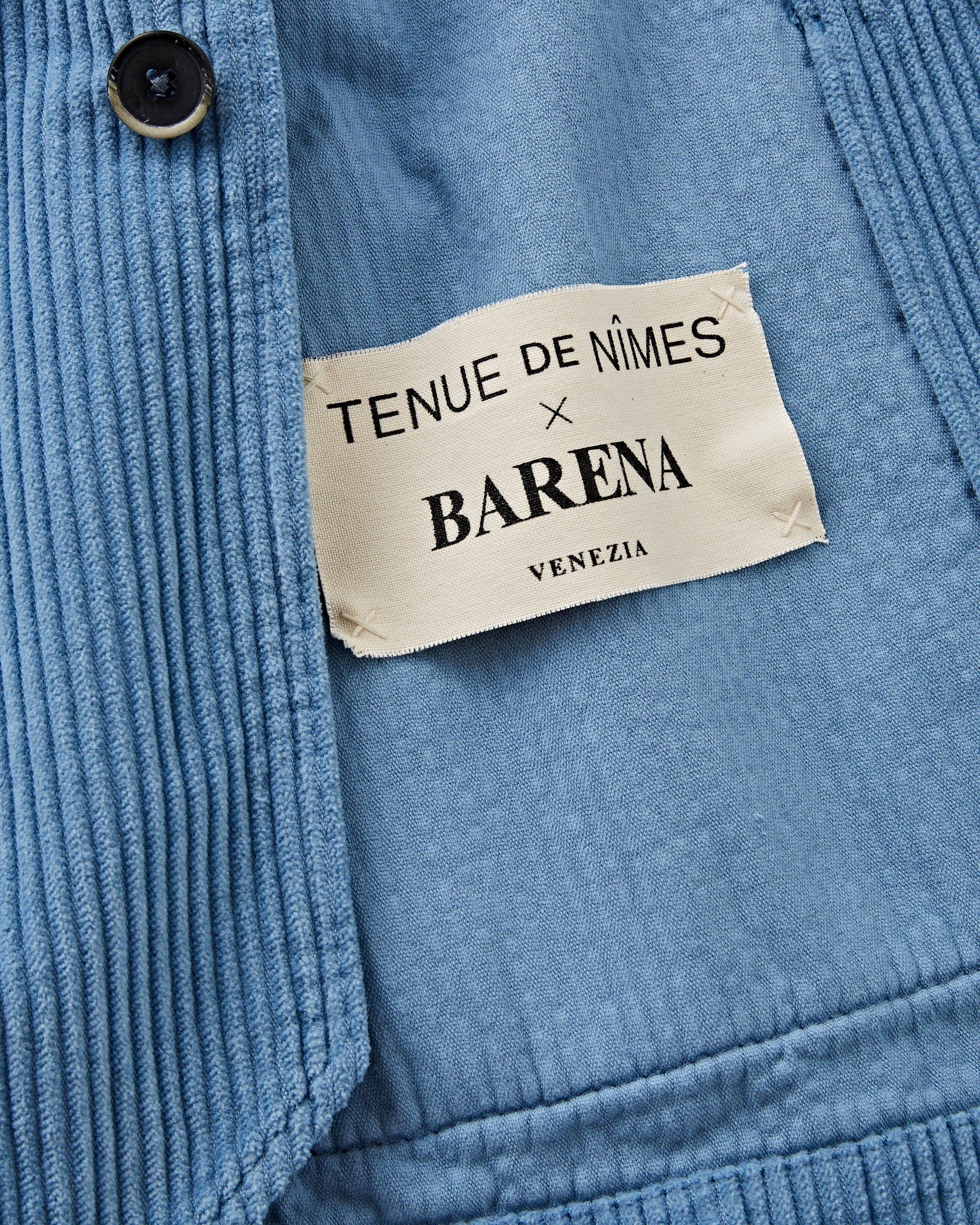 Barena TdN x Barena Overshirt Visal Demi Dusty Blue Shirt L/S Men