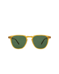 Garrett Leight Brooks Butterscotch / Green Polarized Glass Eyewear