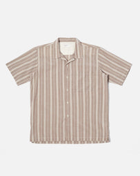 Universal Works Camp Shirt Brown Shirt S/S Men