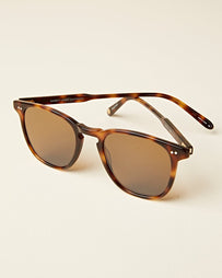 Garrett Leight Brooks 47 Classic Brown Tortoise / Semi-Flat Pure Coffee Eyewear One Size