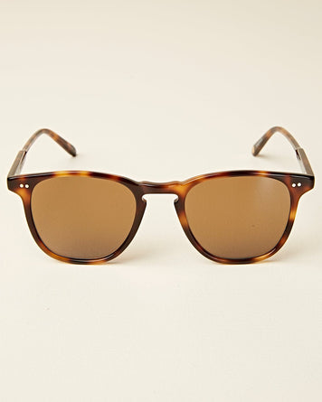 Garrett Leight Brooks 47 Classic Brown Tortoise / Semi-Flat Pure Coffee Eyewear One Size