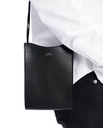 A.P.C. Jamie Neck Pouch Black MEN BAGS