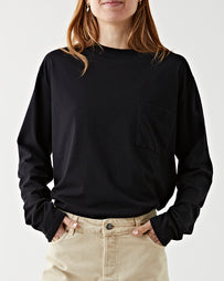 Jeanerica Gino Long Sleeve Tee Black T-shirt L/S Women