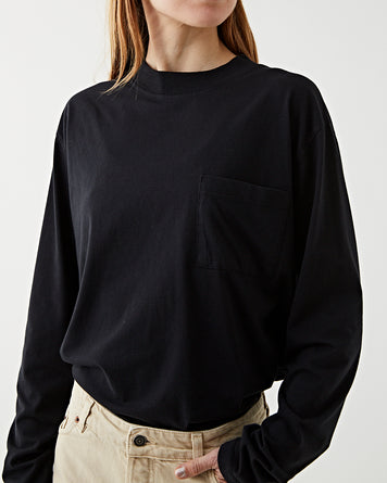 Jeanerica Gino Long Sleeve Tee Black T-shirt L/S Women