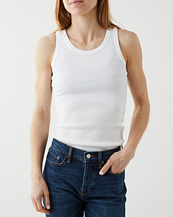 Jeanerica Tank White T-shirt S/S Women