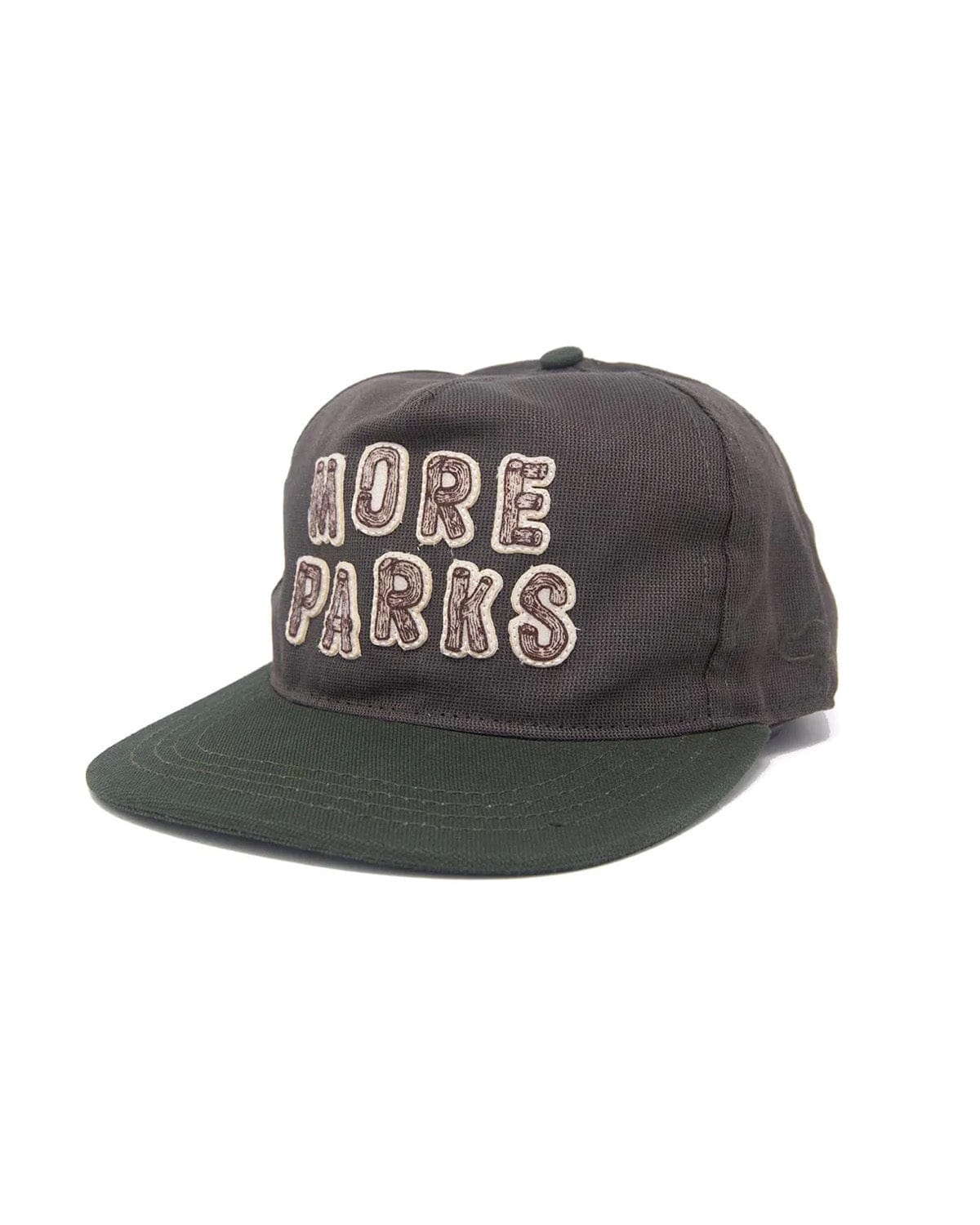The Ampal Creative Log Letters Strap Back Brown Headwear Men One Size