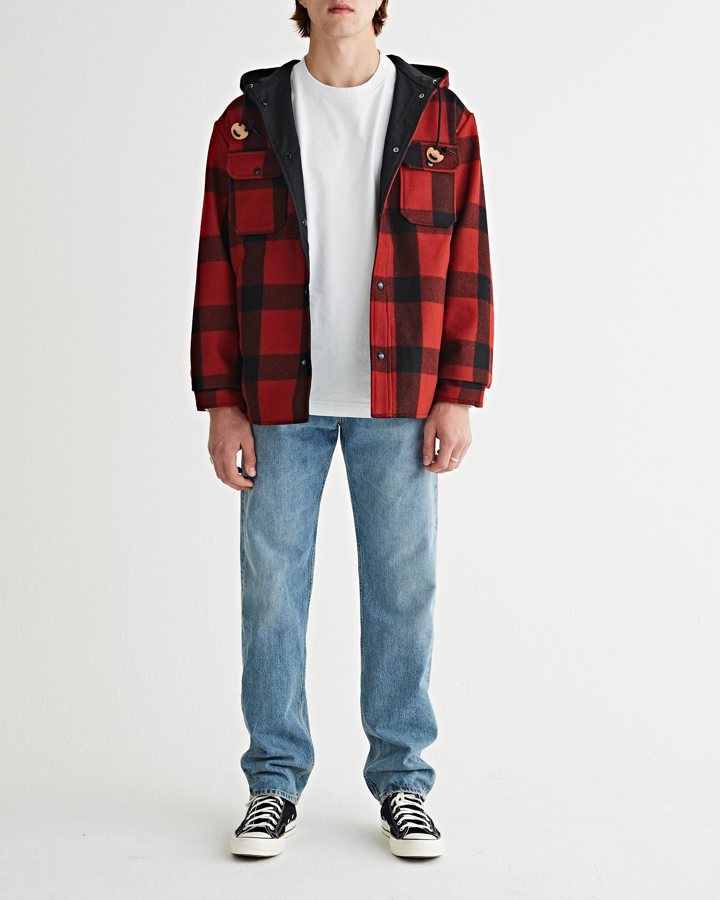 OrSlow Reversible Red Check Jacket JKT Short Men