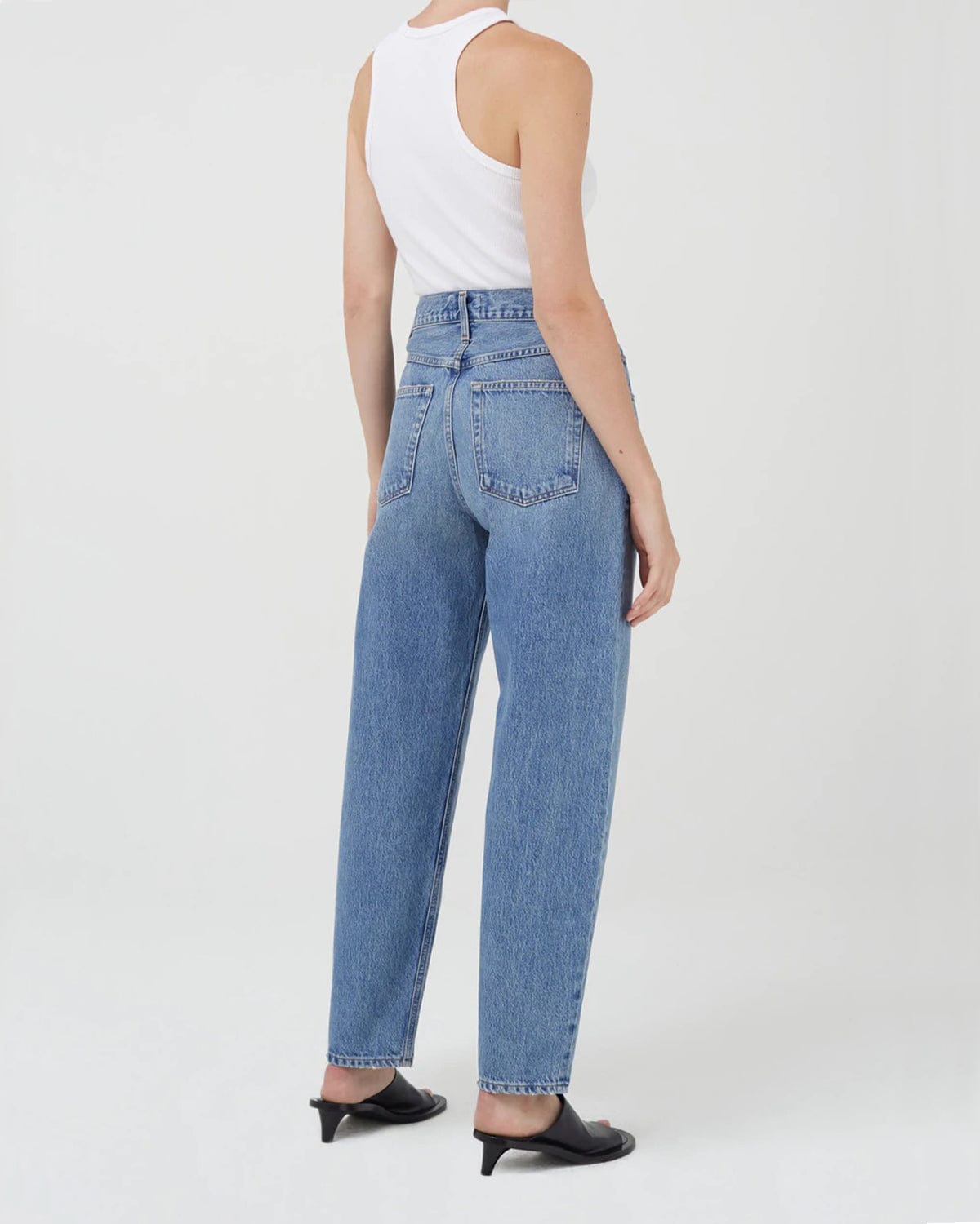 AgoldE Tapered Baggy Passenger Denim Women
