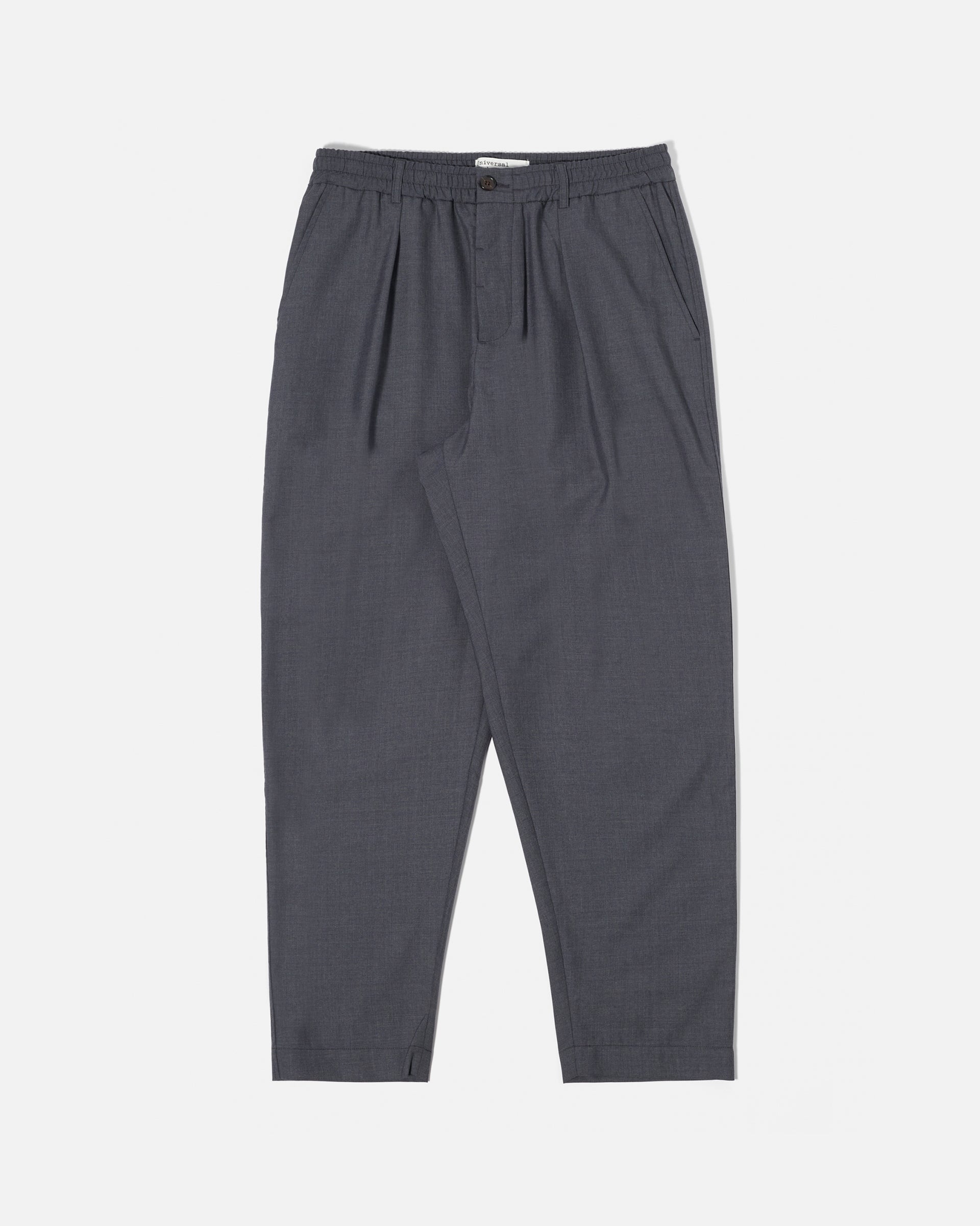 Universal Works Pleated Trackpant Grey Pants Men
