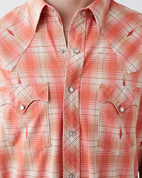 RRL Buffalo West Sport Shirt Pink/ Red Shirt L/S Men