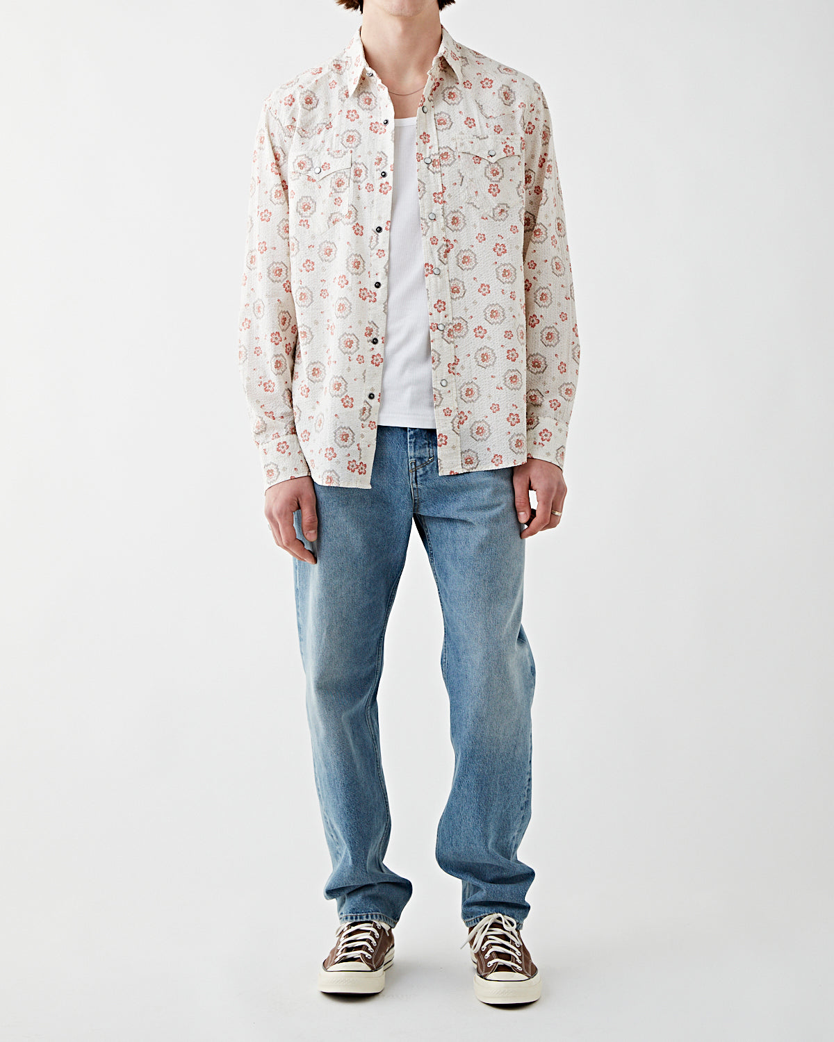 RRL Buffalo West Sport Shirt Tan Shirt L/S Men