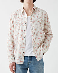 RRL Buffalo West Sport Shirt Tan Shirt L/S Men