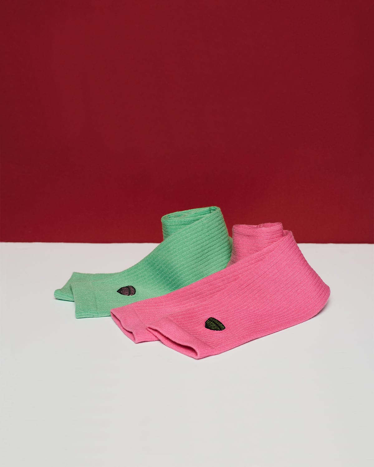 Le Bonnet 2-Pack Sock Bubblegum / Jade Socks One Size