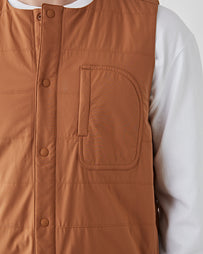 Snow Peak Flexible Insulated Vest Brown JKT Short Men