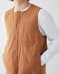 Snow Peak Flexible Insulated Vest Brown JKT Short Men