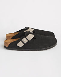 Birkenstock TENUE. Boston Black Stone Custom Shoes Leather Unisex