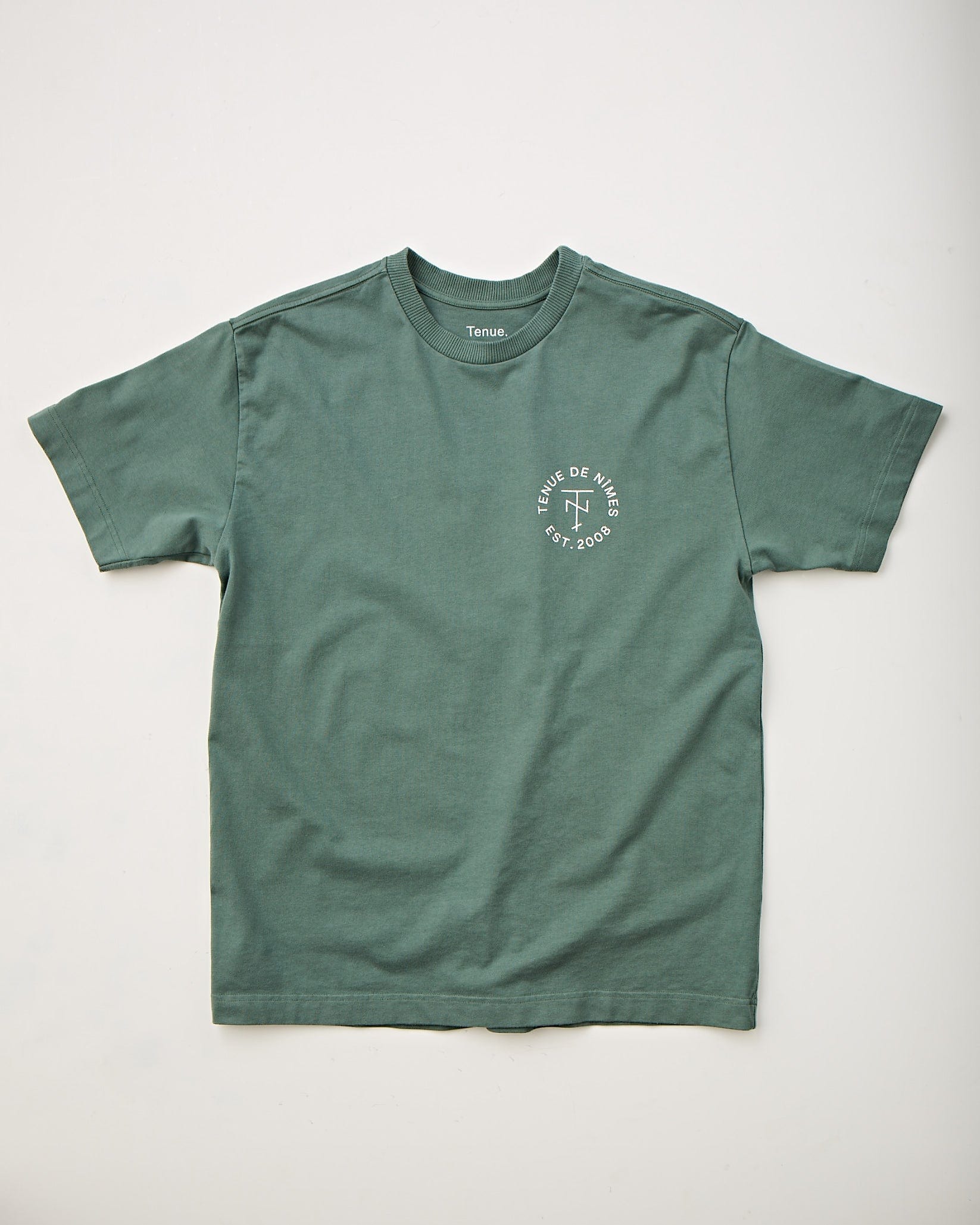 Tenue. TdN L'Equipe Heavy Tee Sage Green T-shirt S/S Men