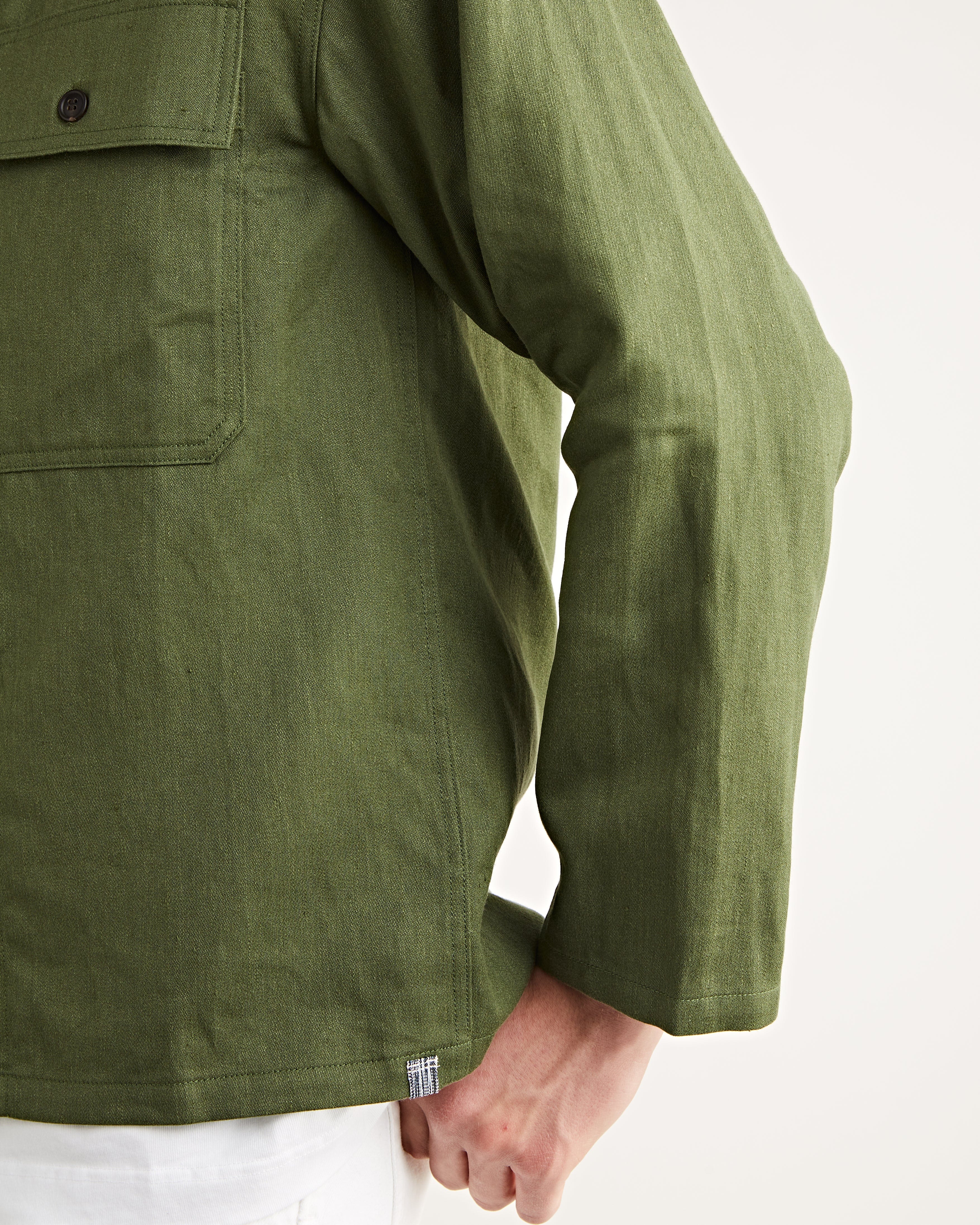 Visvim – Cardwell Shirt L/S Olive – Tenue de Nîmes