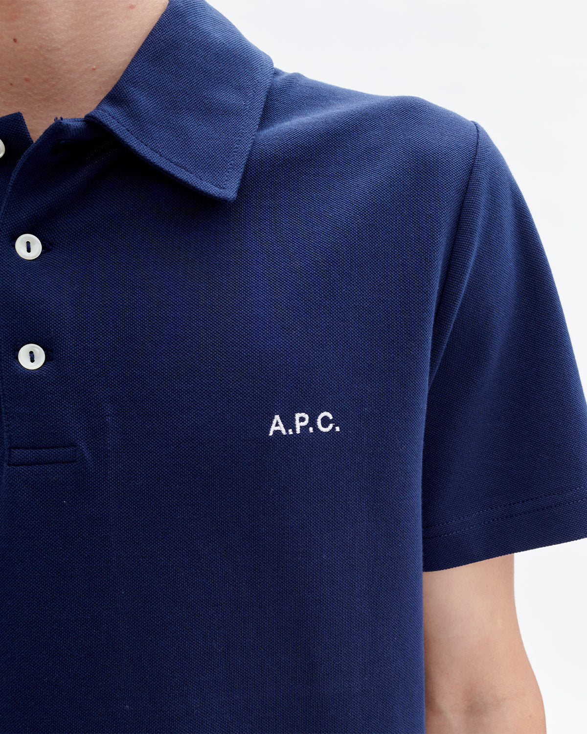 A.P.C. Polo Austin Dark Navy T-shirt S/S Men