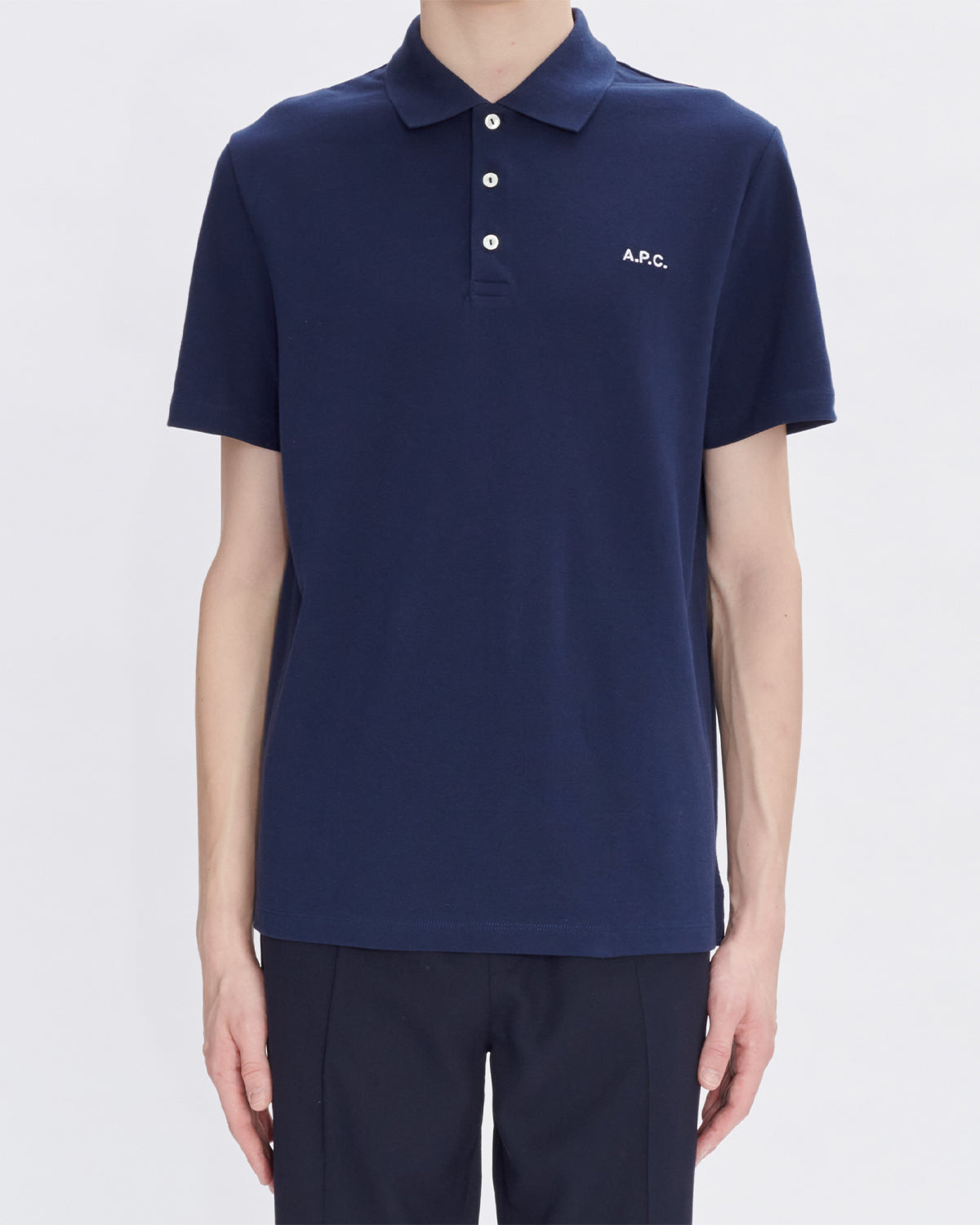 A.P.C. Polo Carter Dark Navy MEN T-SHIRTS