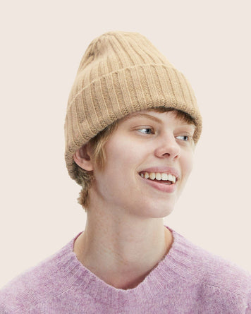 Le Bonnet Le Grand Bonnet Sand Headwear Unisex One Size