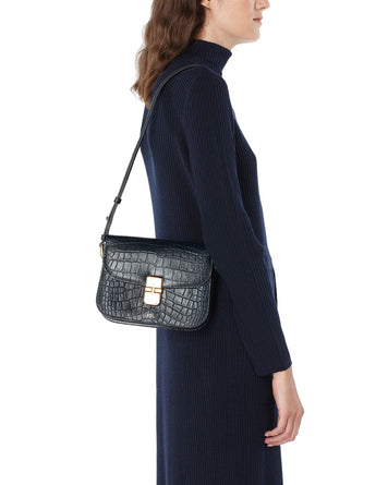 A.P.C. Sac Grace Small Croco Motif Black WOMEN BAGS