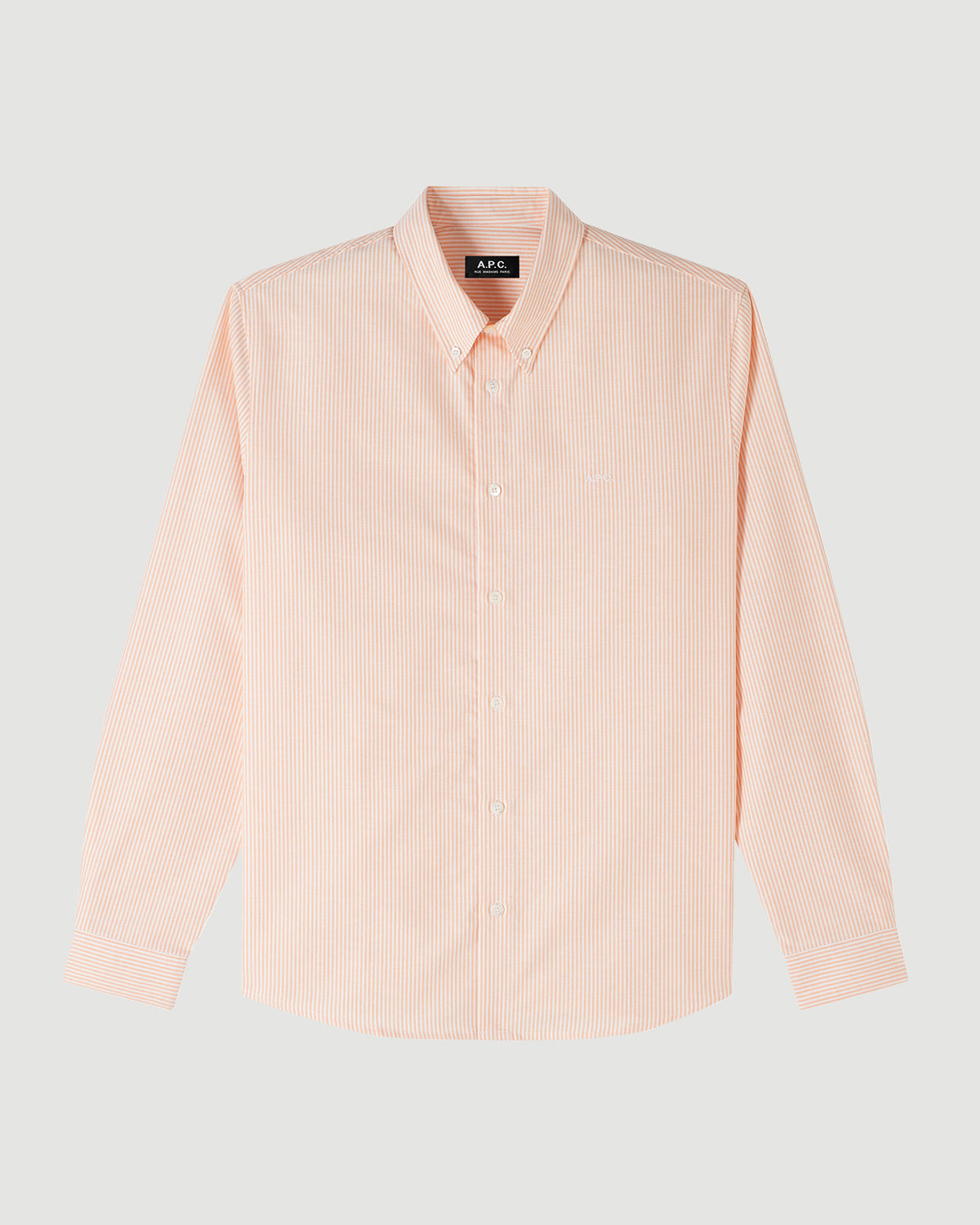 A.P.C. Chemise Greg Orange MEN SHIRTS