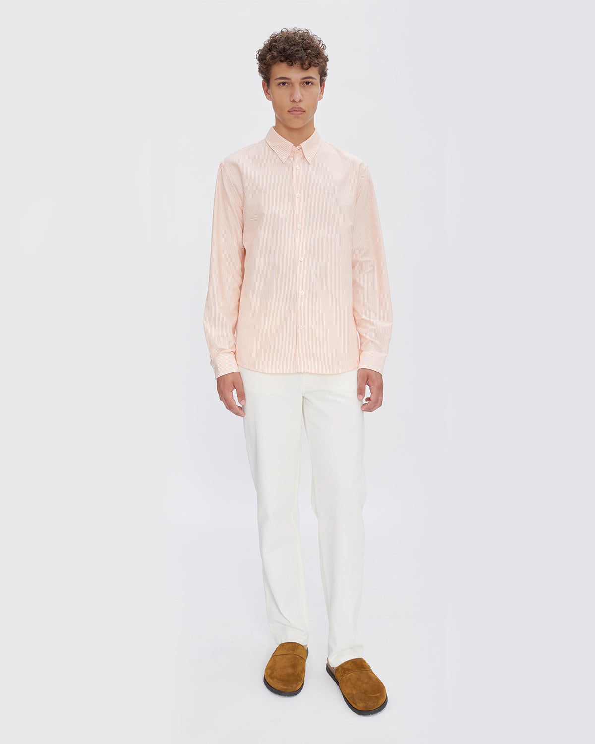 A.P.C. Chemise Greg Orange MEN SHIRTS