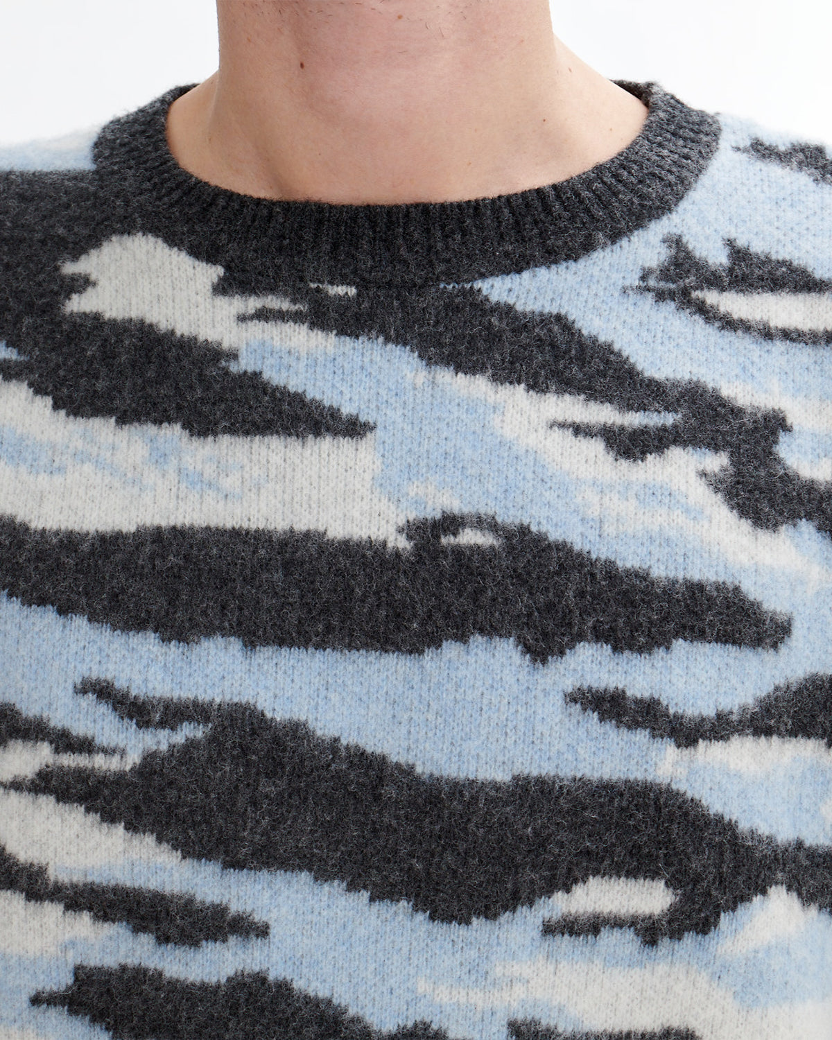 A.P.C. Pull Lionel Heathered Anthracite Knitwear Men