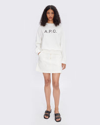 A.P.C. Sweat Patty White/Black Sweater Women